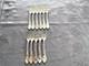 Boulenger Chardons 11 Large Table Forks In Silver Plated Art Nouveau