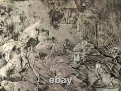 Box Jewelry Silver Plated Scene Romantic Courteous Silver Silber