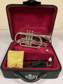 Brand New Besson 1000 series Bb Cornet in Silver, Never Used, Original Packaging