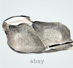 Brass Silver-plated Twin Duck Decorative Dining Bowl Set Original Blue Box