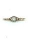 Brooch Rock Crystal Silver 875 Soviet Vintage Gilding Women Jewelry Gold Plated