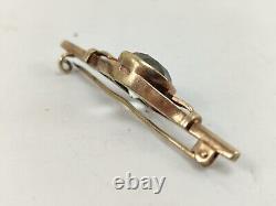 Brooch Rock Crystal Silver 875 Soviet Vintage Gilding Women Jewelry Gold Plated