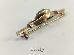 Brooch Rock Crystal Silver 875 Soviet Vintage Gilding Women Jewelry Gold Plated