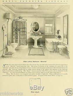 C1890s Victorian bathroom Nickel-Plated Brass bar TOWEL BASKET JL Mott vtg antiq