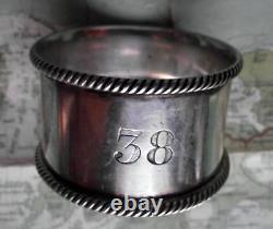 C1900 Original Emmigrant Ship SS NEMESIS silver plated Napkin Ring No 38