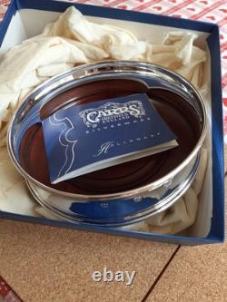 CARRS Sheffield Sterling SILVER Hallmarked Wine Bottle Coaster In Original Box
