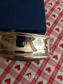 CARRS Sheffield Sterling SILVER Hallmarked Wine Bottle Coaster In Original Box