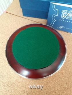CARRS Sheffield Sterling SILVER Hallmarked Wine Bottle Coaster In Original Box