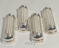 CHRISTOFLE France 4 x ARIA Silver Plate Knife Rests / Stand Art Deco Style