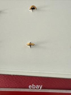 CHRISTOFLE France Officer Buttons Box Silver-Plated Metal Good Condition Rare