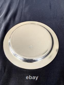 CHRISTOFLE Pair Of Silver Plated Bottle Coasters In Original Box