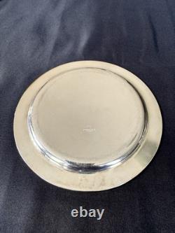 CHRISTOFLE Pair Of Silver Plated Bottle Coasters In Original Box