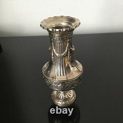 CHRISTOFLE Petit Vase en métal Argenté fin XIXè Silver Plated 19thC