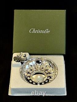 CHRISTOFLE Silver Plated Tastevin In Original Fitted Box