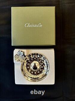 CHRISTOFLE Silver Plated Tastevin In Original Fitted Box