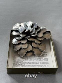 CHRISTOFLE X ARMAN Silver Plated Violin Accumulation Sculpture 1983