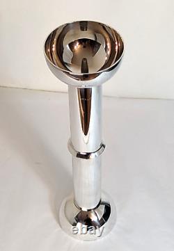 CHRISTOPH WIDMANN Silver Plated Altar Church Pillar Candle Holder Signed Germany