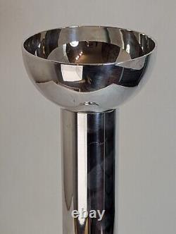 CHRISTOPH WIDMANN Silver Plated Altar Church Pillar Candle Holder Signed Germany