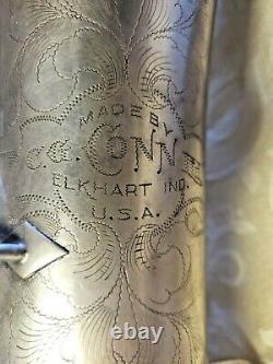 CONN SAXOPHONE SILVER PLATED WITH NECK AND ORIGINAL CASE C Melody