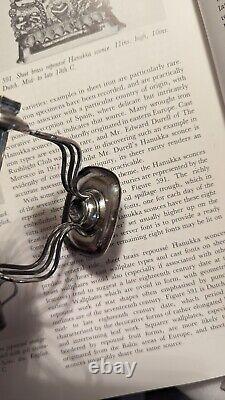 C. 1840 Old Sheffield Plate Silver Wax Jack Taper with Original Sealing Wax