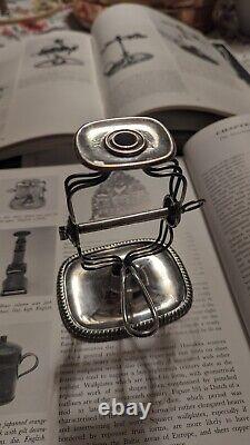C. 1840 Old Sheffield Plate Silver Wax Jack Taper with Original Sealing Wax