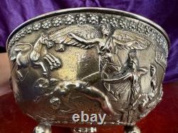 Caldwell Antique Silver Ice Bowl Bucket Roman Greek Classical Gilded age