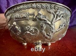 Caldwell Antique Silver Ice Bowl Bucket Roman Greek Classical Gilded age