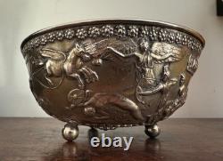 Caldwell Antique Silver Ice Bowl Bucket Roman Greek Classical Gilded age