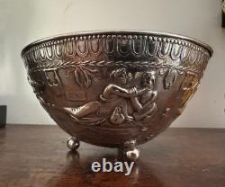 Caldwell Antique Silver Ice Bowl Bucket Roman Greek Classical Gilded age