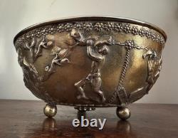 Caldwell Antique Silver Ice Bowl Bucket Roman Greek Classical Gilded age