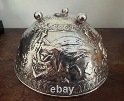Caldwell Antique Silver Ice Bowl Bucket Roman Greek Classical Gilded age