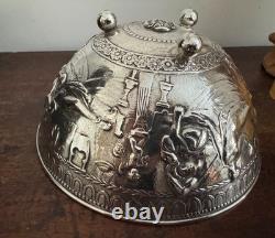 Caldwell Antique Silver Ice Bowl Bucket Roman Greek Classical Gilded age
