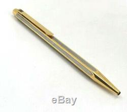 Caran D'ache Ecridor Hexagonal Silver Gold Plated Ballpoint Pen A0594 Original
