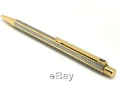 Caran D'ache Ecridor Hexagonal Silver Gold Plated Ballpoint Pen A0594 Original