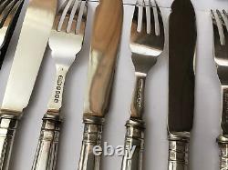 Carrington C&Co Kings Royal Engraved EPNS Silver Plate Fish Knives Forks Cutlery