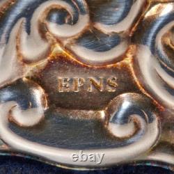 Carrs RC Sheffield Silver Plate Repousse Picture Photo Frame Fits 3.5 x 5 VTG