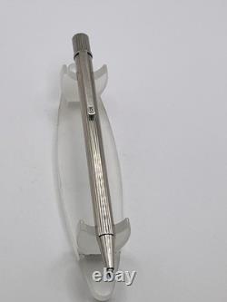 Cartier Must De Cartier Silver Plated Ballpoint Pen Original Box