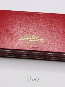 Cartier Must De Cartier Silver Plated Ballpoint Pen Original Box