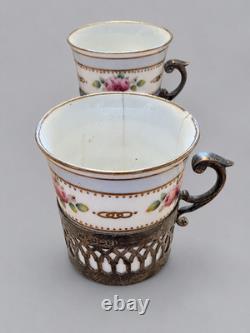 Cased Shelley china & silver Levesley Brothers (Thomas Levesley), Sheffield 1919