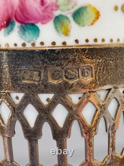 Cased Shelley china & silver Levesley Brothers (Thomas Levesley), Sheffield 1919
