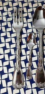 Cased Vintage Super-inox 51 Piece Cutlery Canteen 800 Silver Plated Lacquered