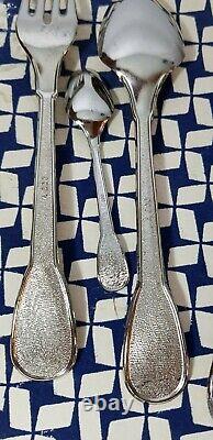 Cased Vintage Super-inox 51 Piece Cutlery Canteen 800 Silver Plated Lacquered