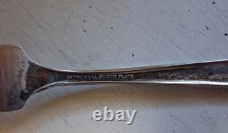 Cathedral Silver Plate Silverware Set in original case (one spoon missing)