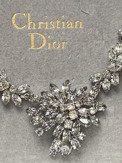 Christian Dior Beautiful vintage crystal necklace Dated 1974