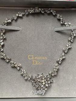 Christian Dior Beautiful vintage crystal necklace Dated 1974