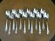 Christofle Art Deco Silver Plated Coffee Spoons Alfénide Diamond