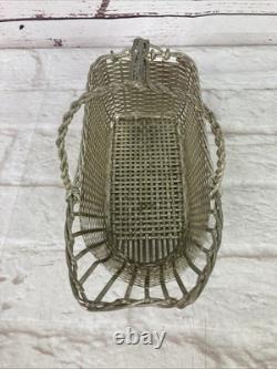 Christofle Bottle Holder Basket Silver Plated French Vintage