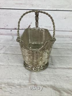 Christofle Bottle Holder Basket Silver Plated French Vintage