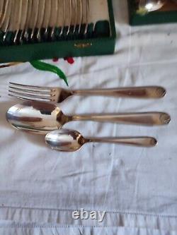 Christofle Cutlery Set Silver Plated 36 Pieces Model Marot Shell Spoon Fork