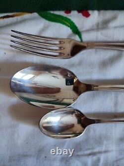 Christofle Cutlery Set Silver Plated 36 Pieces Model Marot Shell Spoon Fork
